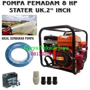 POMPA PEMADAM KEBAKARAN 8 HP ELEKTRIK STATER 2 INCH
