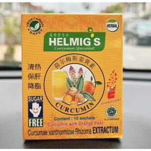 [Singapore] Ready Stock Helmig’s Curcumin with Orange Peel 10 sachets/ box Powdered drink Mixes