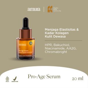 SALE ! AMURA Pro-Age Serum 20 ml | HPR Bakuchiol dan Niacinamide Mengurangi Tanda Penuaan Mencerahkan Kulit Mencerahkan Wajah Memudarkan Noda Hitam Memperkuat Skin Barrier