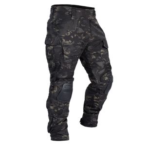 2025 Tactical Pant Combat Pants with Knee Pads Sport Trousers Camo Training Hunting Cargo Pants Men Multicam Clothing Breathable