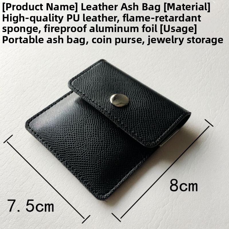Modern Chinese Style Portable Leather Pocket Ashtray Sealed Compact Travel Coin Purse Creative Smoking Gift Accessory
_voghion.com