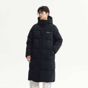 BOSIDENG | Womens Hooded New Puffer Down Jacket Over-knee Long
