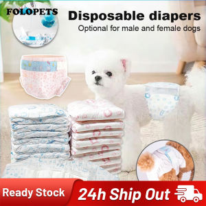 FOLOPETS Pet Dog Diaper Disposable Dog Diaper Male Female Dog Belly Wrap Full Wrap