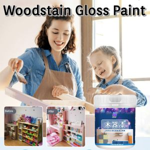 [Water-based paint] Woodstain Gloss Paint Water Resistance UV Protection Fast Dry Anti-Fungus Paint
