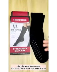 ORIGINAL HQ | STOKIN TERAPI THERAPY SOCKS MEDISOCKS TOURMALINE TECHNOLOGY HILANGKAN SAKIT KAKI KEBAS KAKI