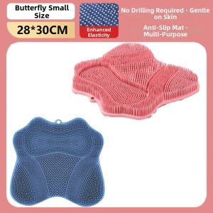 Convenient Back Cleaning Bath Brush for Women with Suction Cup Wall Mount