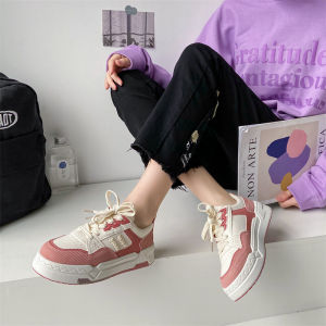 IELGY womens korean style all match small fresh round toe sneakers