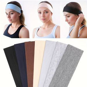 Mùa Hè Thời Trang Rộng Rãi Bằng Cotton Thấm Mồ Hôi Cho Nữ Thể Thao Yoga Chạy Bộ Ngoài Trời Khăn Quấn Tóc Đàn Hồi Khăn Lau Mặt