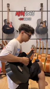 MyMusic Gitar akustik elektrik ukuran 3/4 Seri MY-MM 32 Gratis Packing Kayu