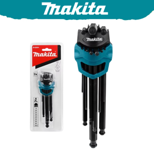 Makita | Makita B-65894 Hex Key Wrench 9-Piece Set Multiple Sizes 1.5-10mm Exagonal Wrench Allen Key Combination Set Tool Accessories