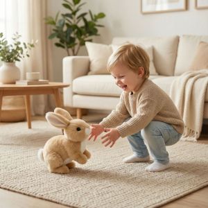 Hot Toys | Cross-border 2026 Explosions My Realistic Bunny Toy Electric Realistic Rabbit Plush Toys Gifts for Children