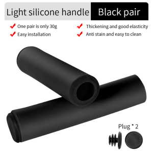 ESLNF Shockproof Thick Sponge MTB Grips Comfortable Soft Silicone Road Bicycle Scooter Handlebar Gripss Bike Parts