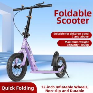 MLZH | Adult and Big Kids Folding Scooter