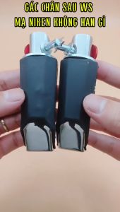 Gác chân sau xe máy Wave S110 mạ Niken cao cấp - Bền đẹp sang trọng phụ tùng chất lượng