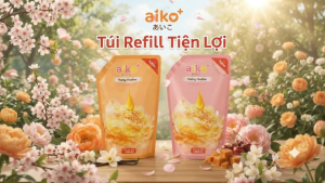 Nước Xả Vải Đậm Đặc AIKO 1L Lưu Hương Dài Lâu - Nước Xả Vải Khử Mùi Quần Áo Cho Gia Đình - Hương Fineline / Comfort