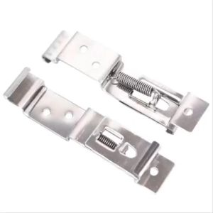 Set 2 kẹp giữ biển số xe hơi bằng inox (11.8cm) không kèm đinh vít kẹp lò xo giá đỡ khung biển số ô tô