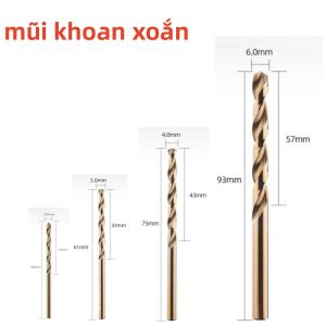 1 Chiếc Phủ Cobalt Thép Tốc Độ Cao Mũi Khoan HSS Đa Chức Năng Kim Loại Chế Biến Gỗ Dụng Cụ Điện Indexable Trung Bình Nhám