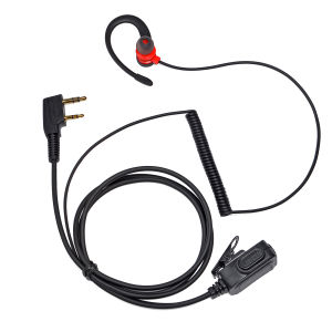 Walkie Talkie Soft Earpiece with PTT Mic 2-Way Radio Headset G Shape Earphone headset for BaoFeng UV-5R BF-888s Kenwood Retevis