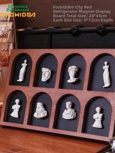 ShowIdea | Magnetic Refrigerator Organizing Board With 8-grid Semi-circular Buddha Caves Design Creative Dunhuang Art