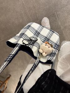 Korean Style Simple Double-Sided Canvas Shoulder Bag Womens 2025 New Lazy Pattern Tote Bag for Commuting And Class