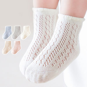 Summer ChildrenS Socks Solid Color Baby Socks Breathable Cotton Baby Girl Socks Comfortable Boy Socks For Newborn Babies