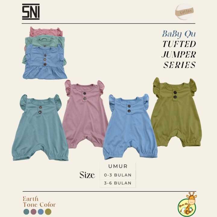 jumper bayi warna soft, untuk usia 03 bulan dan 36 bulan (BabyQu) Lazada Indonesia