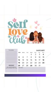 Calendar 2026 Self Affirmation Calendar Stapled Calendar