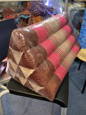 Thai Traditional Triangle Pillow Cushion Mattress Tatami Original Kapok