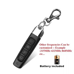 433MHZ Copy Remote Control Auto 4 Channe Code Garage Gate Door Opener Remote Control Duplicator Cloning Code Car Key Cloning Remote Control 4 Channels Copy Remote Control 433MHZ Clone Code Fixed Learning Code for Car Gate Garage Door