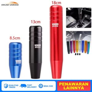 Universal  8.5CM 13CM 18CM Length Manual Car Gear Shift Knob Aluminium Alloy Racing Automatic Custom Mugen Shift Knob With 3 Adapters