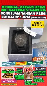 SEIKO 5 ORIGINAL - AUTOMATIC - SEIKO SRPJ11K1 - MEN JA - Hitam - Cloth - Dia 4 CM. WR 100 Meter Jamdunia / Jam dunia JD18  JAM TANGAN PRIA JAM PRIA JAM TANGAN ANTI AIR  Seiko Otomatis SEIKO SRPJ11 SRPJ 11 K1 SRPJ 11K1 K 1 S003