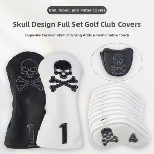 GOG | Waterproof Fleece-Lined Skull Golf Club Cover