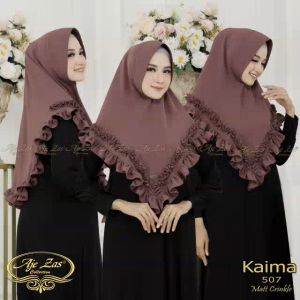 BISA COD!! Hijab Instan Kepala Sof Pet Antem Kode KAIMA Bahan Kringkel Premium By Ory AjeZas Collect