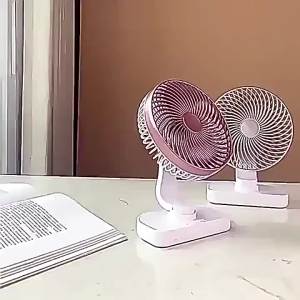 Rechargeable Long-Lasting Oscillating Desk Fan