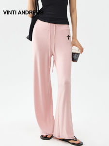 Pink Sporty Casual Loose Fit Comfort Pants