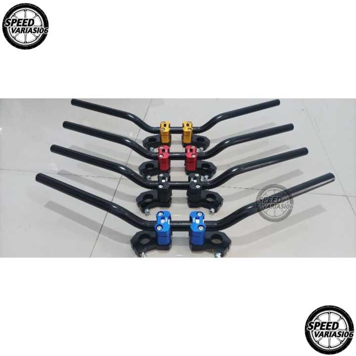 Breket Dudukan Plus Raiser CNC Stang Rzr Ninja R / Ninja ss / Ninja rr ...