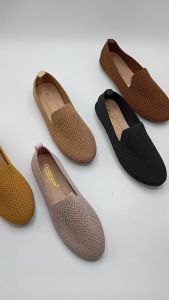 GRATICA SEPATU WANITA FLATSHOES BALET RAJUT 3539 DR