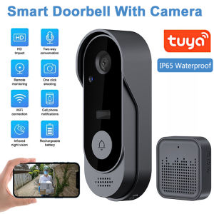 Tuya Doorbell With Camera Wireless Home Video Doorbell WIFI HD Outdoor Waterproof Door Bell Camera Security Video Intercom IR