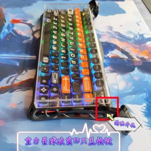 Acrylic Mechanical Keyboard Dust Cover Protective Cap Gravity Planet Butterfly 75 V60pro Keyboard Protective Cover