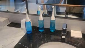 Salorie Portable Hand Hold Bidet Sprayer Waterpulse Handheld Personal Cleaner 450ml Toilet Seat Bottle Spray Washing for Women Infants Travel-Friendly