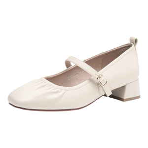 DUSTO | French Style Mary Jane Womens Shoes Coarse Heel Low Cut
