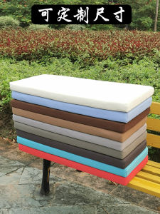 Thickened Sponge Outdoor Rectangular Sofa Seat Cushion Long Strip Garden Courtyard Balcony Waterproof Pad Modern Simple Style