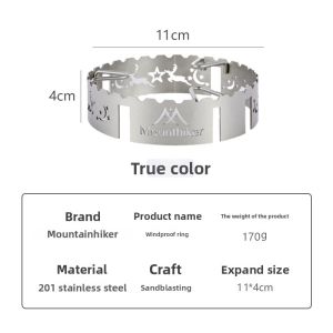 Mountainhiker | MOUNTAINHIKER Cassette Stove Windproof Ring Outdoor Portable Kitchen Baking Gas Tank Cooking Stove Three Types