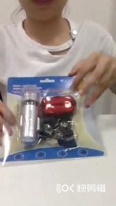 ARAFURA - Powerbeam Lampu Depan Belakang Sepeda 5 LED Waterproof 2 Mode - HB-618 - Black