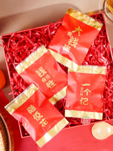 ถุงบรรจุขนมเกล็ดหิมะสำหรับปีใหม่ถุงบรรจุอาหารหนึ่งพันล้านแบบผสมฟอยล์ทองถุงปิดผนึกเครื่องทำขนมวัว