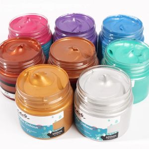 Mont Marte 100ml Fluorescent Metallic color Acrylic Paints/Acrylic Colour Hand painted wall painting Pigment Waterproof