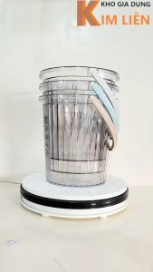 Xô trong 10L HOKORI nhựa VIỆT NHẬT cao cấp - Quai xách đựng nước đá - Chính hãng 5228