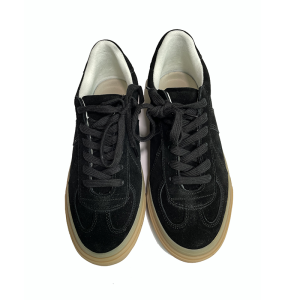 RADIUM Mens Sport Shoes Matte Leather Low Top Suede Panel Retro De Xin Skate Shoes Casual Slip-On round Toe Rubber Outsole