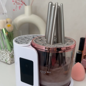 3 In 1 Electric Makeup Brush Cleaner Automatic Brush Dryer Deep Cleaning Tool Pencuci Berus Mekap Makeup Brush Washing Drying Holder Suitable All Size Brushes