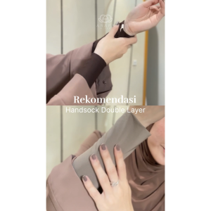 Arafa Hijab - Double layer Handsock | Manset Tangan Muslimah Premium